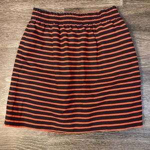 J Crew Stripe Sidewalk Skirt